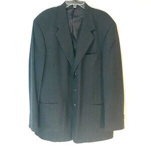 Perry Ellis Portfolio Black Sport Coat Suit Jacket Blazer